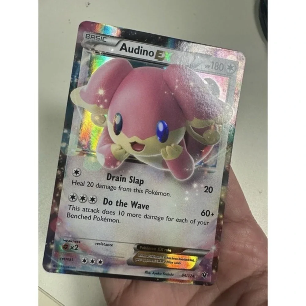 Audino EX MISCUT ERROR MISPRINT POKEMON Ultra Rare‎ XY - Fates Collide 84/124 NM